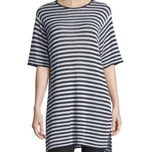 Eileen Fisher 100% Organic Linen Loose Knit Tunic Top/Cover Up - Size XS
